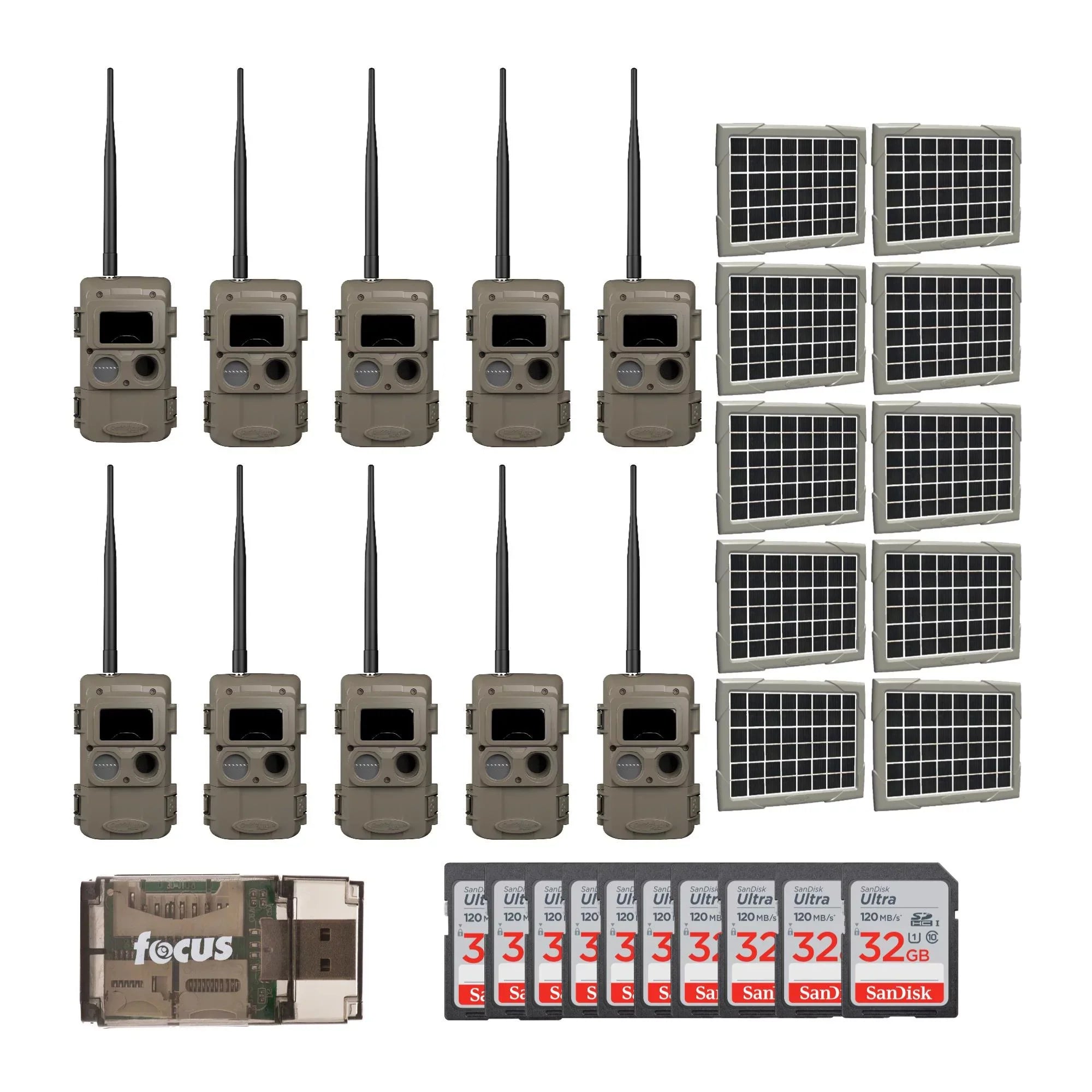 Cuddeback Cuddelink Wireless IR Camera with Super Solar Power Bank (10-Pack)