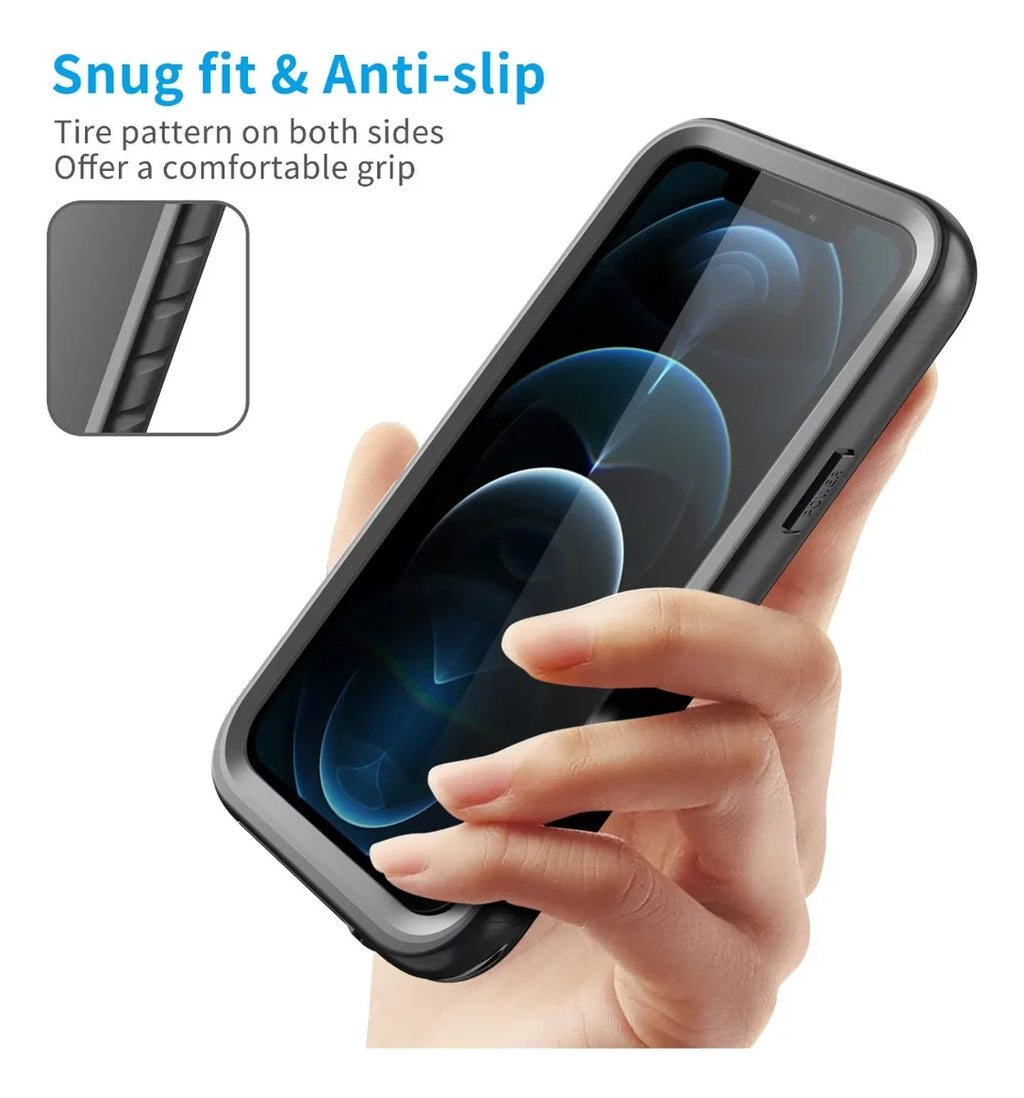 SPORTLINK Liquid Case for iPhone 12, 12 Pro with MagSafe Support Liquid Diving Swimming