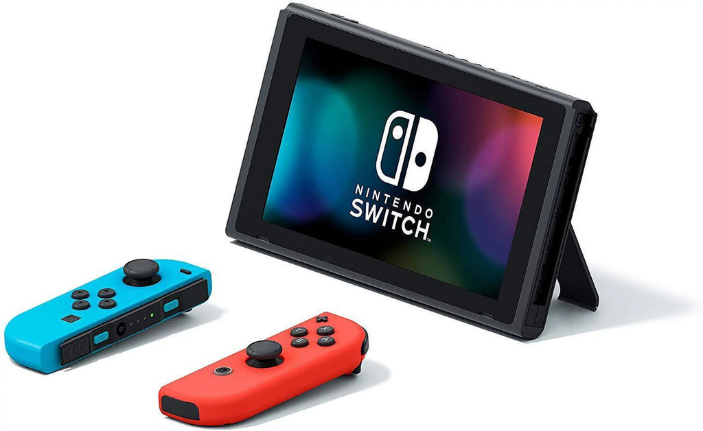 Nintendo Switch Neon Blue&Red Joy-Con + 12 Month Membership + Carrying Case