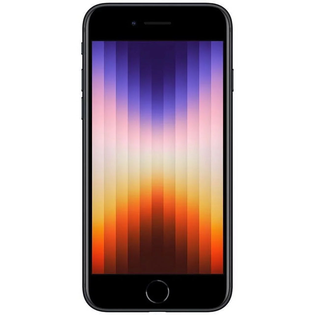Restored iPhone SE (3rd Gen) A2595 (Fully Unlocked) 64GB Midnight