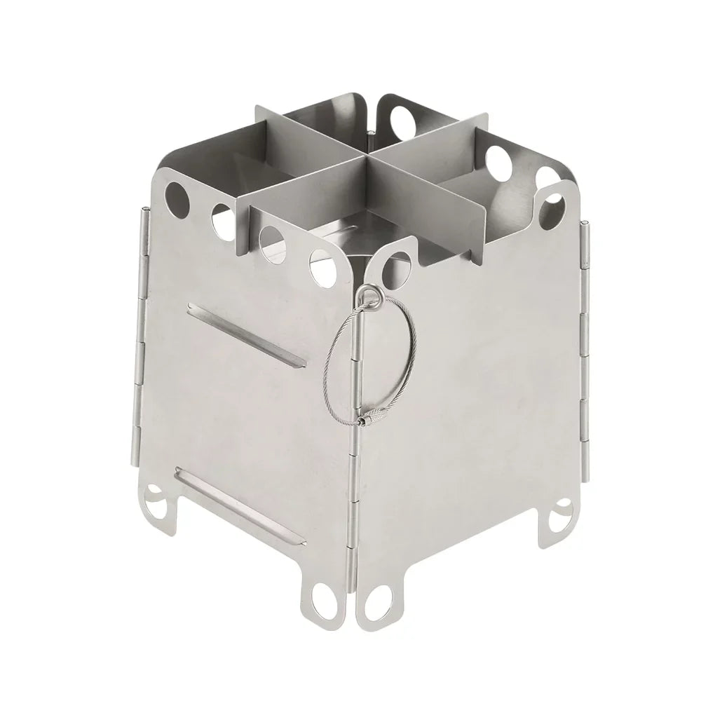 Lixada Outdoor Stove,Pocket Wood Stove Pocket Wood Stove Stove Pocket Stove Portable Stainless Steel Stainless Steel Wood Steel Wood Stove Pocket Stove Outdoor Stove Stove Outdoor Picnic Wood