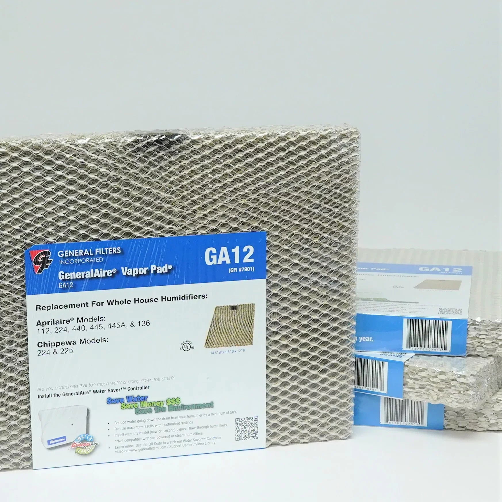 Fluid Panel #12 4 Pack for Aprilaire 440 445 Humidifier Pad Filter