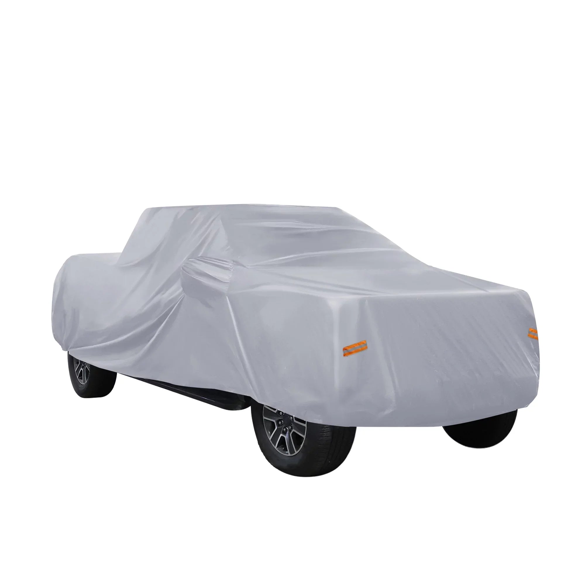 Pickup Truck Cover for Ford F150 Crew Cab Pickup 4 Door 6.5 Feet Bed 2004-2021 Sun Rain Dust Wind Snow Protection Gray