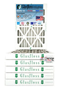 Glasfloss Air Filter 15x20x2 - 2" MERV 10 - (Pack of 6) - Pleated AC or HVAC Air Filter - Furnace Air Filter - Home or Office - Made In The USA.
