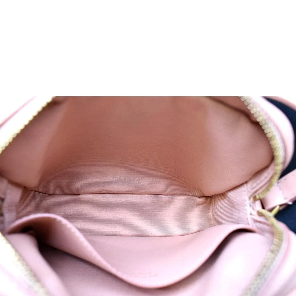Pre-owned BURBERRY 1983 Knight Check Link Crossbody Camera Bag Light Pink