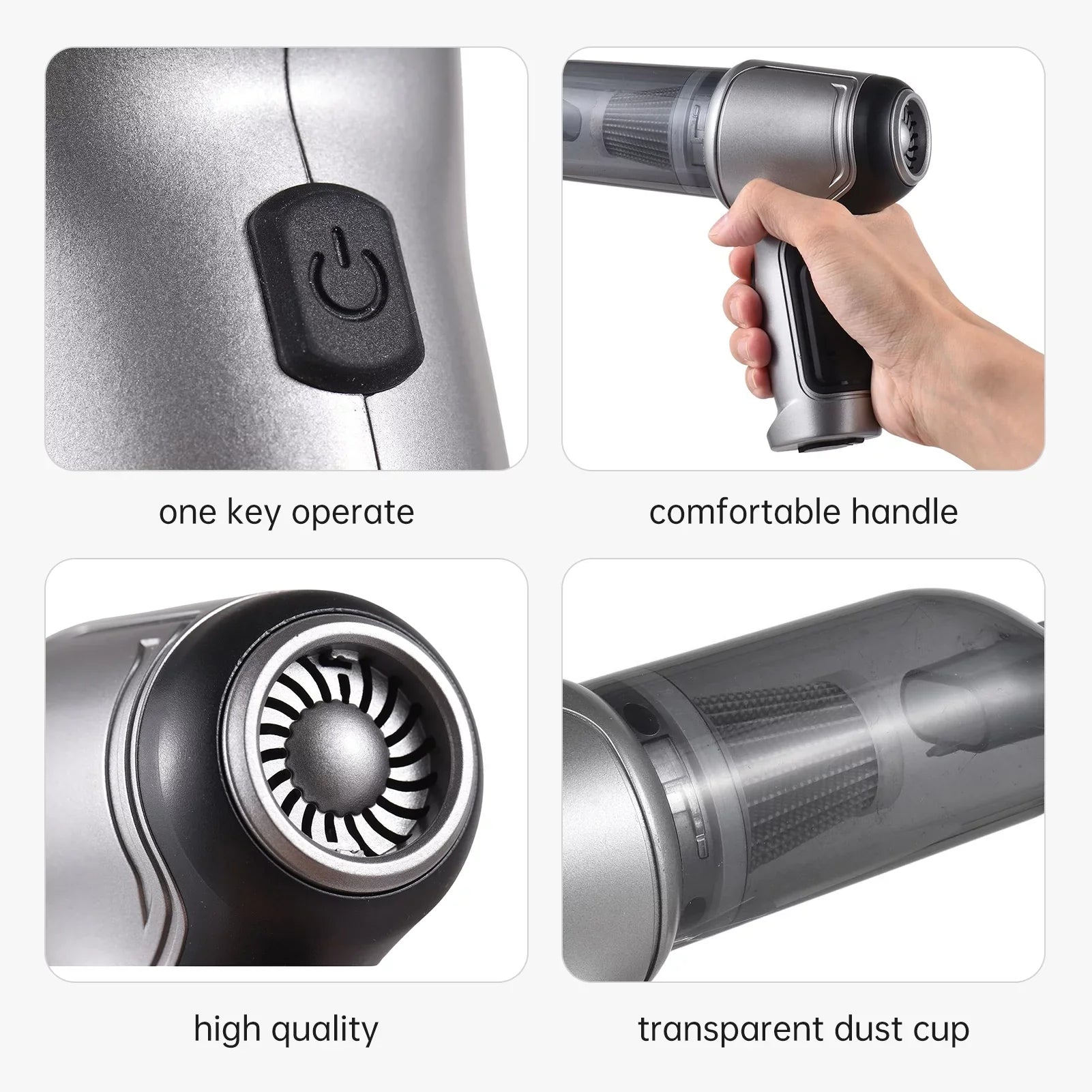 Aibecy Portable Air Duster and Hand Pump Cleaner with USB Charging for Home Office Use
