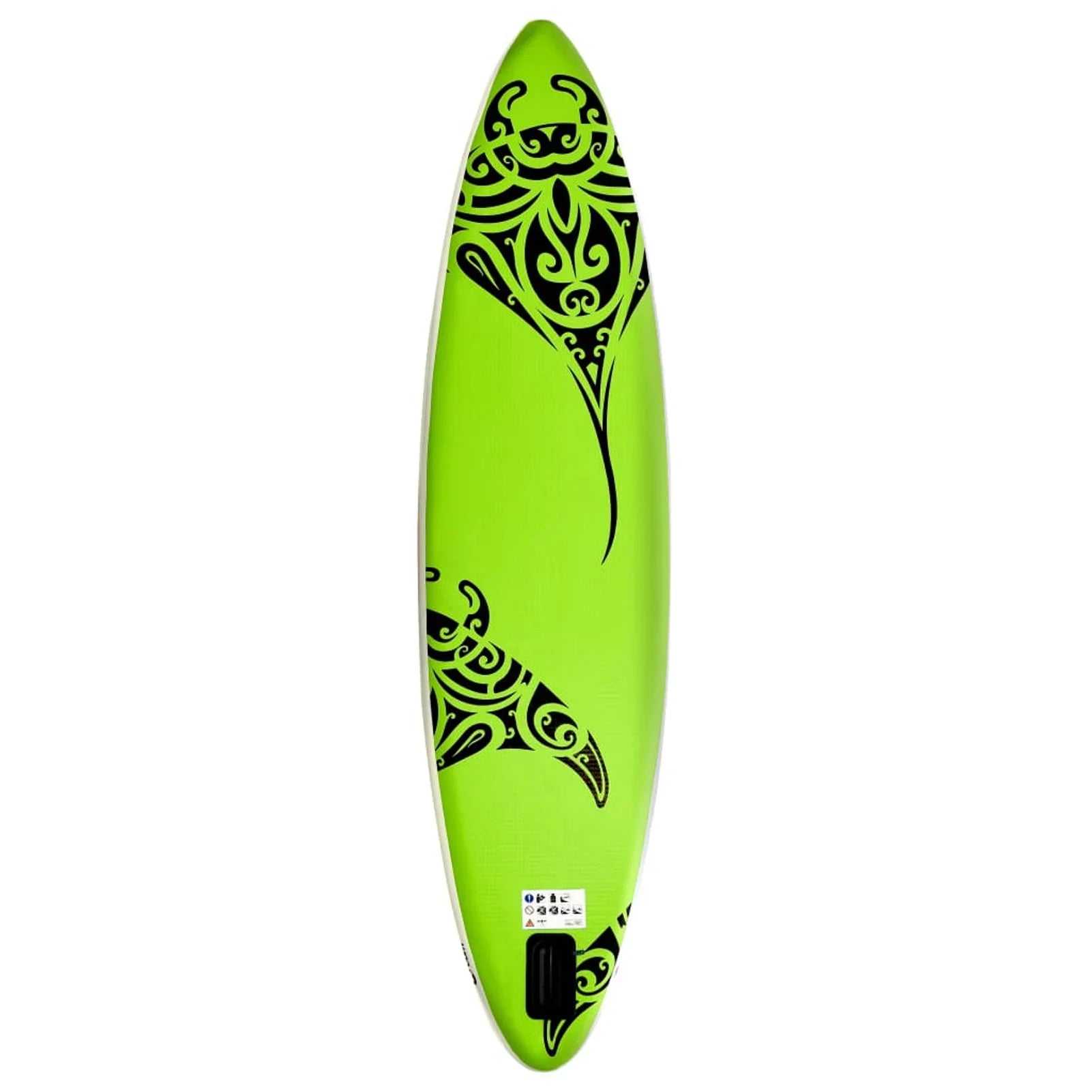 Dcenta Inflatable Paddleboard Set Beach Surfing Board with Oar, Fin, Hand Pump, Kit and Carrying Bag Surfboard for Adults 144.1 x 29.9 x 5.9 Inches (L x W x H)