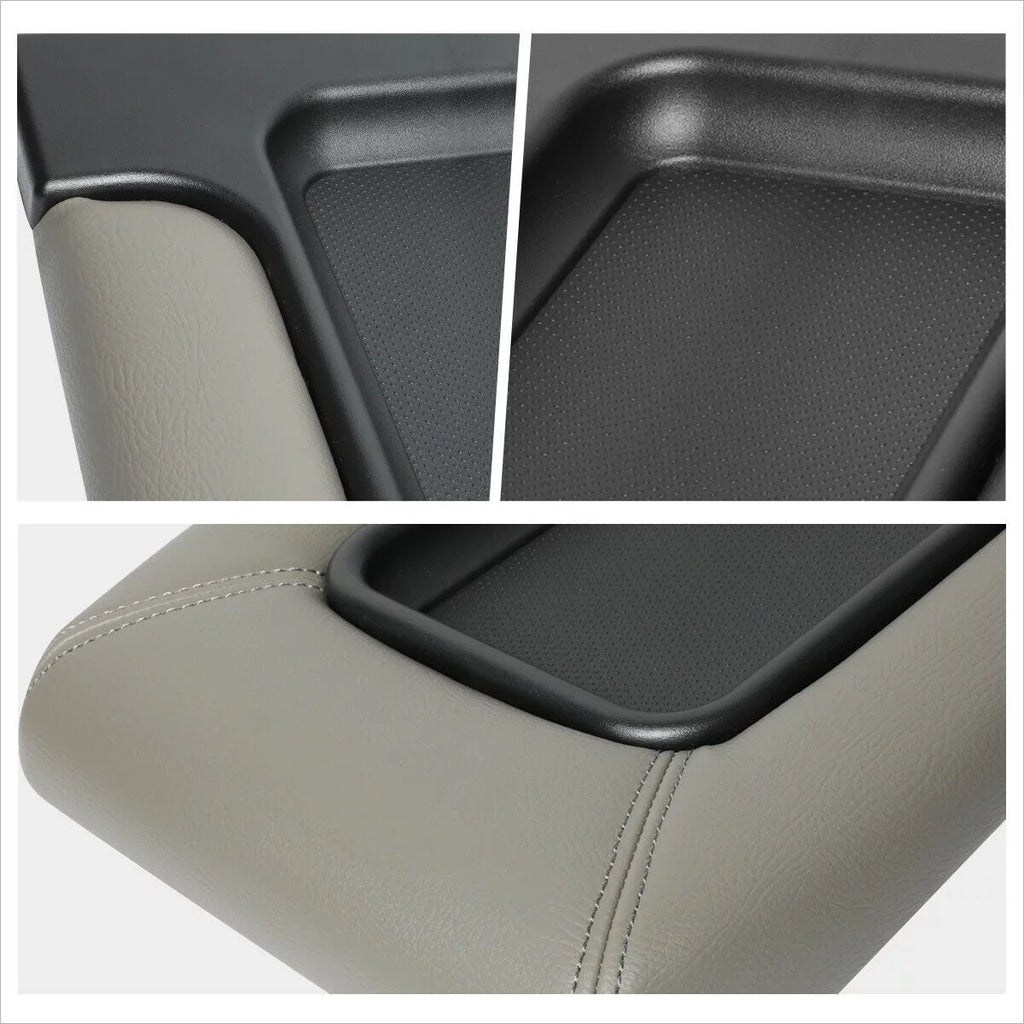 Gray OE Center Console Lid Repair Kit Arm Rest Cover For Cadillac Chevrolet GMC