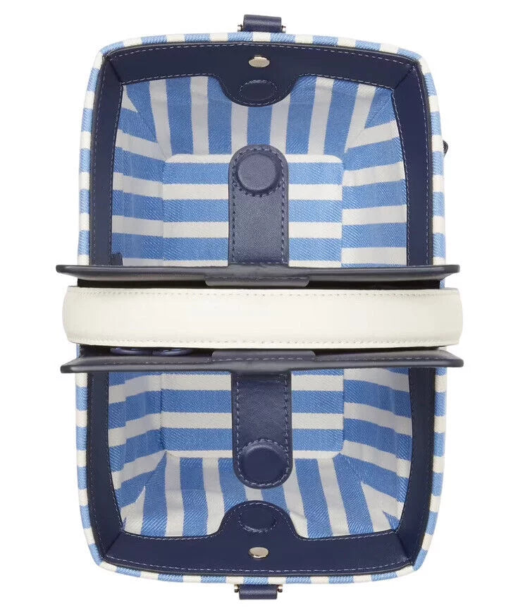 Kate Spade Novelty Butterfly Flutter Fly Picnic Basket Bag Blue