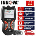 Innova 6030P Car Code Reader Scan Engine ABS Diagnostic Tool Live Data Battery Alternator Test OBD2 Scanner Automotive Scanner Car Scan Tool Read Clean Codes Turn off MILs Auto Analyzer for 12V Cars