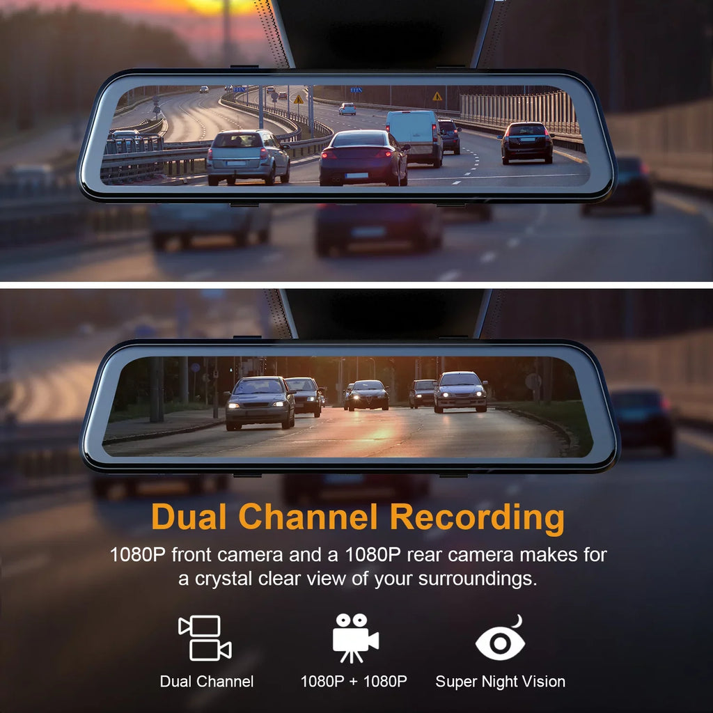 Rexing M2 Smart Mirror Dash Cam with BSD ADAS
