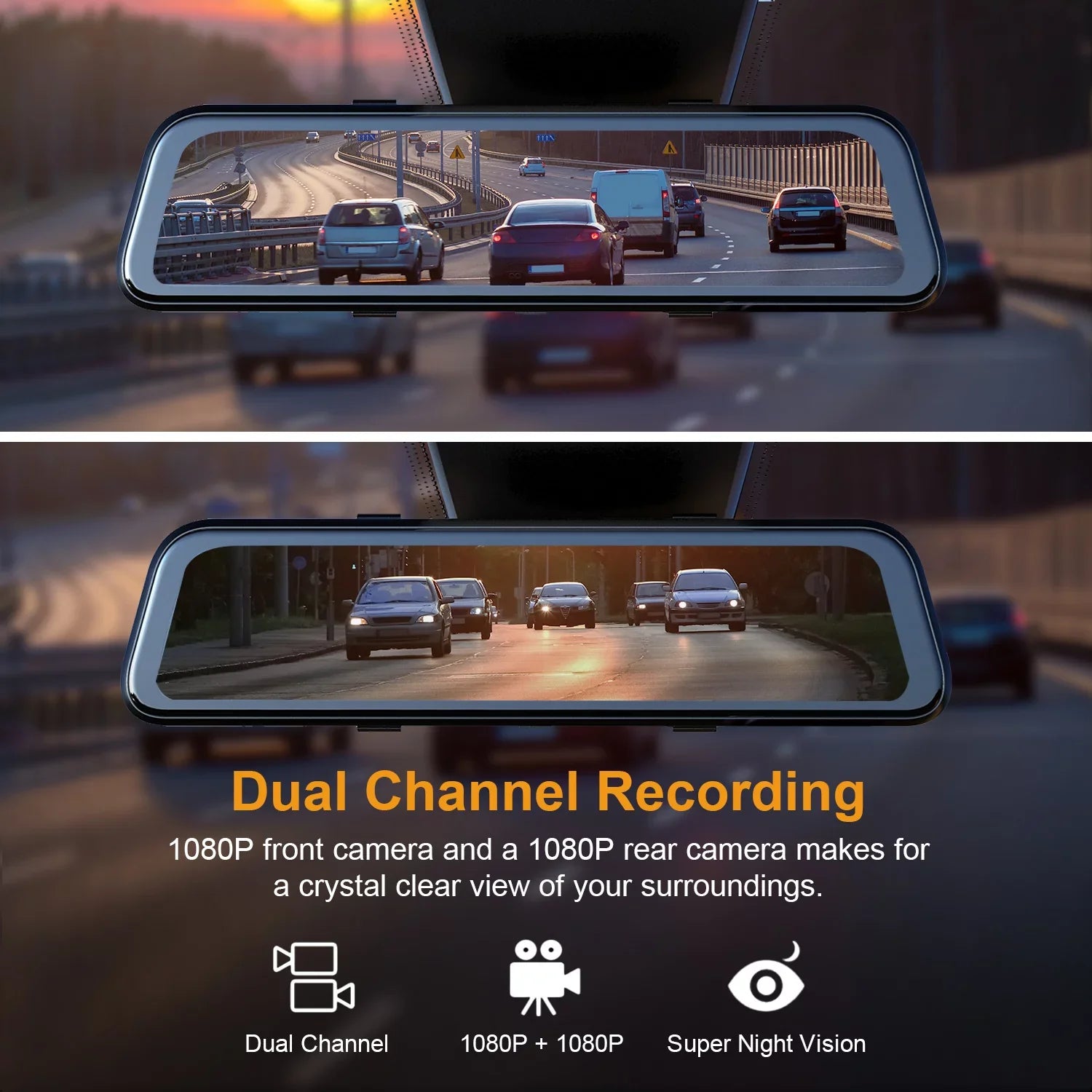 Rexing M2 Smart Mirror Dash Cam with BSD ADAS