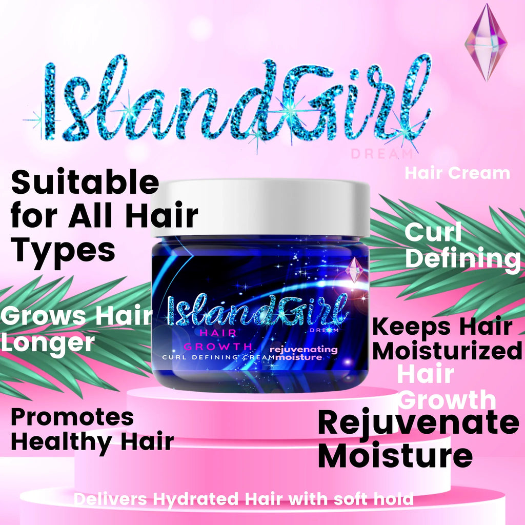 Rejuvenate my Moisture Curl Defining Hair Growth Cream - IslandGirl Dream