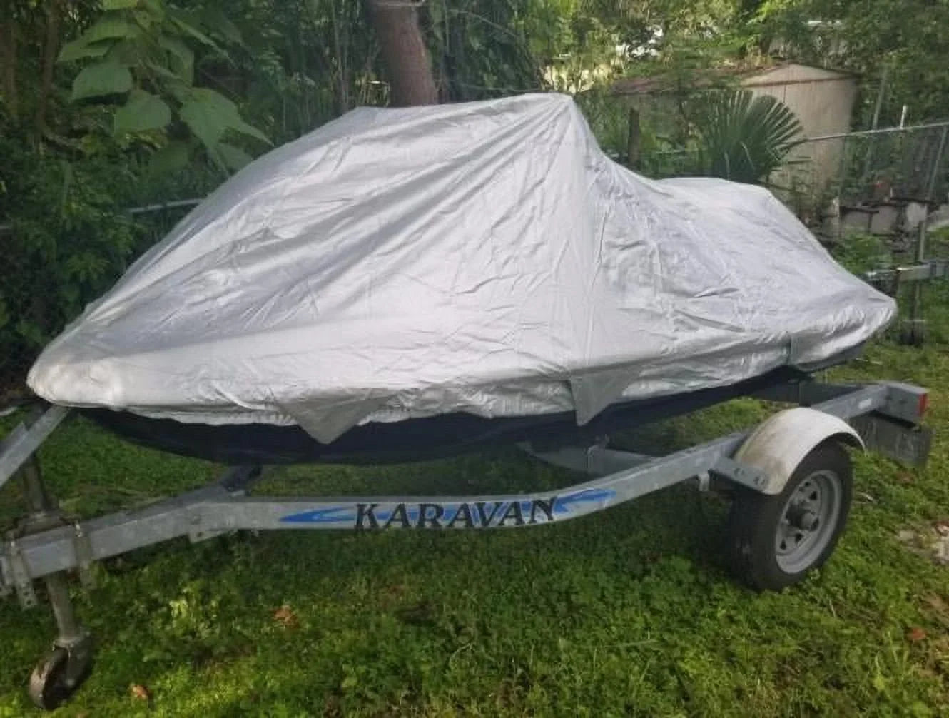 UV Reflective, Travel, Storage and Mooring Liquid PWC Jet Ski Cover for Polaris MSX 110 2003 2004
