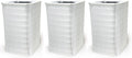 Nispira Collapsible True HEPA Particle Activated Charcoal Filter Replacement Compatible with Blueair Blue Pure 121 Large Air Purifier 620 SQ.FT | Remove Smoke VOCs | 3 Pack