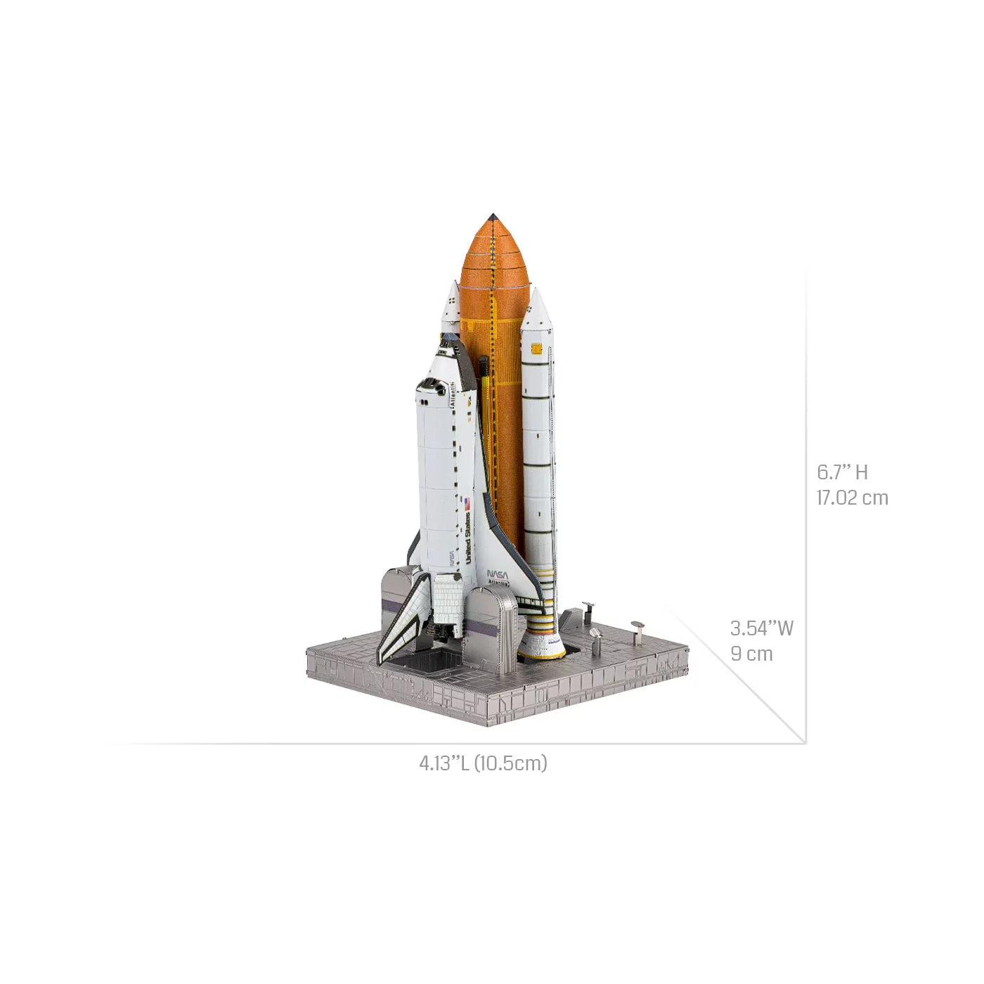 Fascinations Metal Earth Premium Series ICONX 3D Metal Model Kit - Space Shuttle Launch Kit