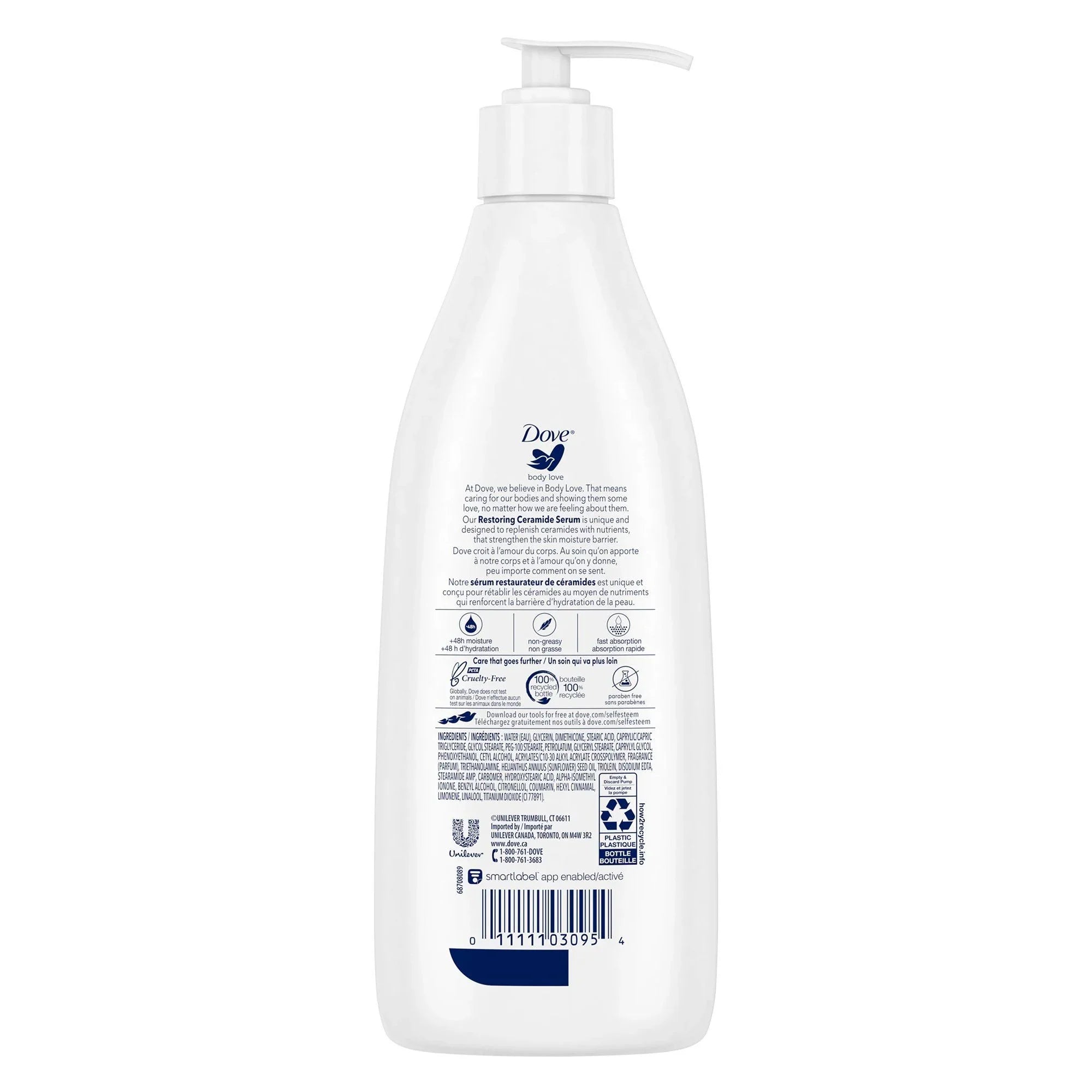 Hand and Body Moisturizer Dove Body Love Restoring Care 13.5 oz. Pump Bottle Scented Lotion (EA/1)