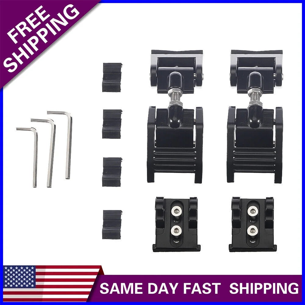 Jahy2Tech Set of 2 Black Front Hood Latch Lock Catch for Jeep Wrangler JK 07-18 - Increased Vehicle Protection
