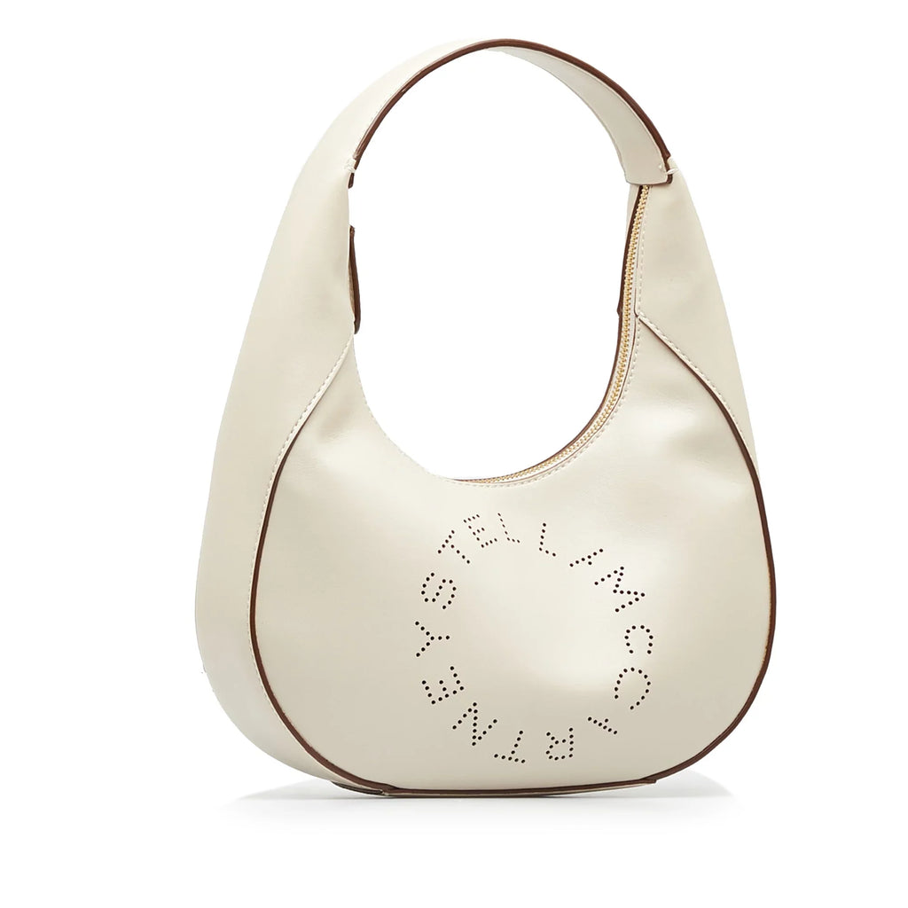 Pre-Owned Authenticated Stella McCartney Linea Logo Vegetarian Shoulder Bag Polyester Fabric Brown Unisex (Good)