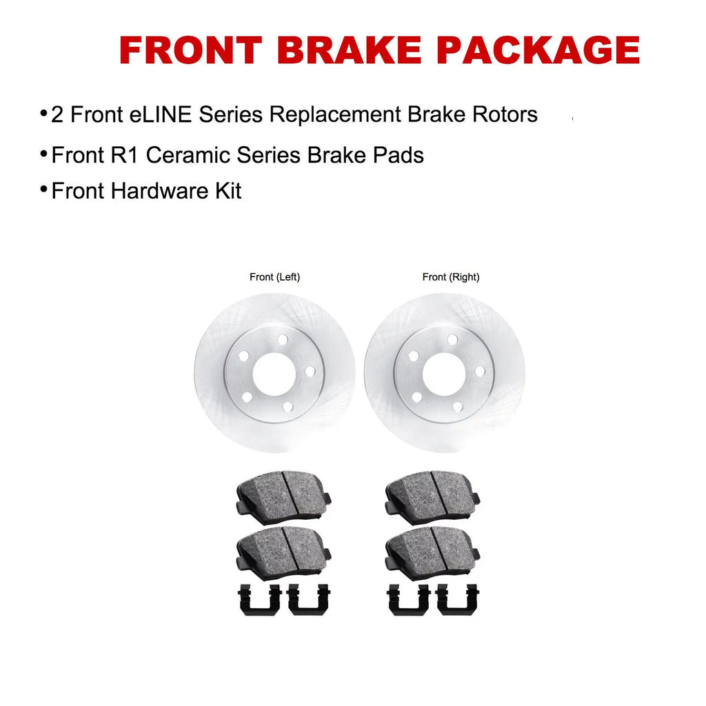 R1 Concepts Wfwh2 39013 R1 Concepts E Line Series Brake Rotor With Ceramic Fits select: 2007-2016 JEEP PATRIOT, 2011-2014 CHRYSLER 200