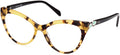 Eyeglasses Emilio Pucci EP 5196 055 Yellow/Havana / Shiny Black