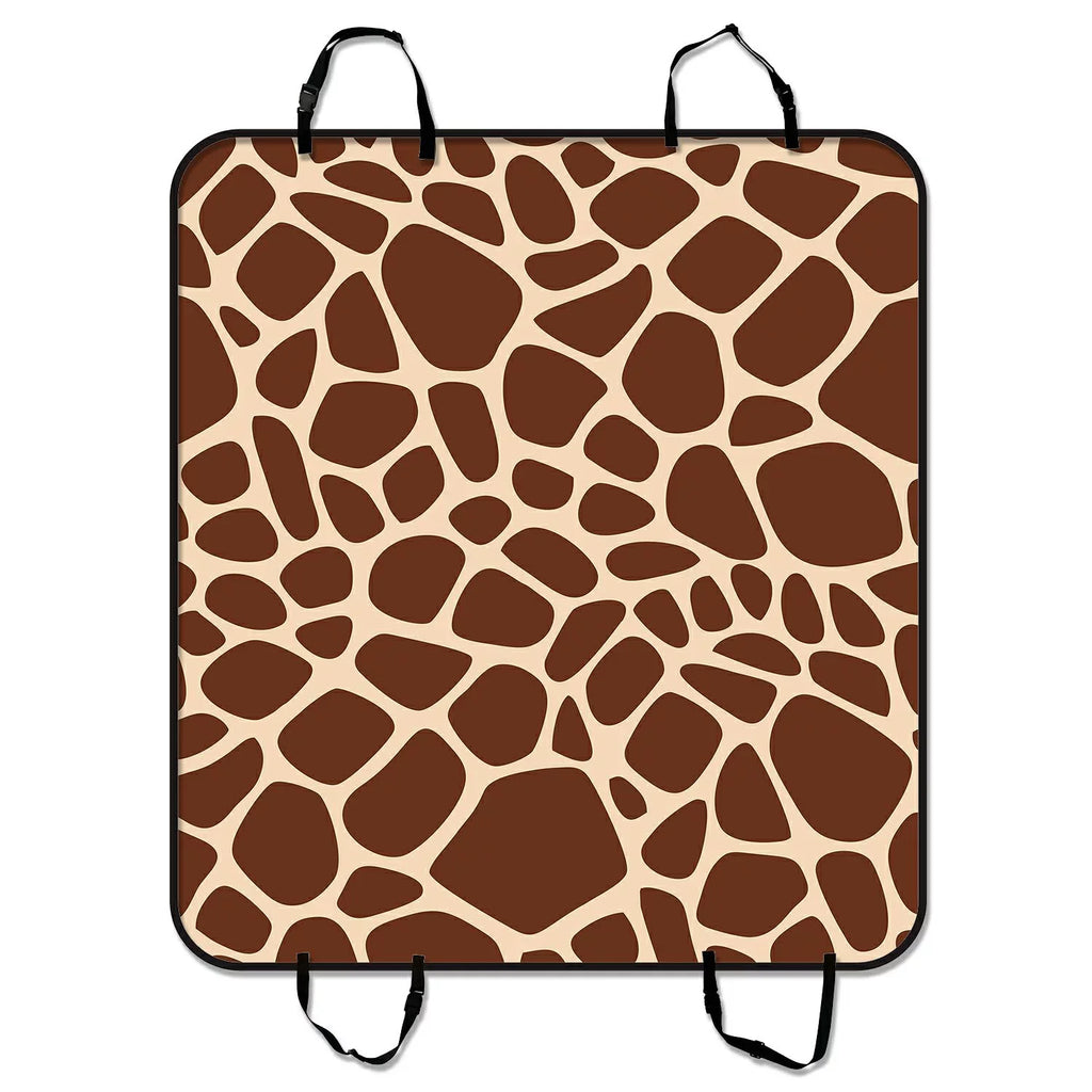 GCKG Giraffe Print Pet Car Seat Cover Dog Car Seat Mat Hammock Cargo Mat Trunk Mat For Cars Trucks and SUV 54x60 inches