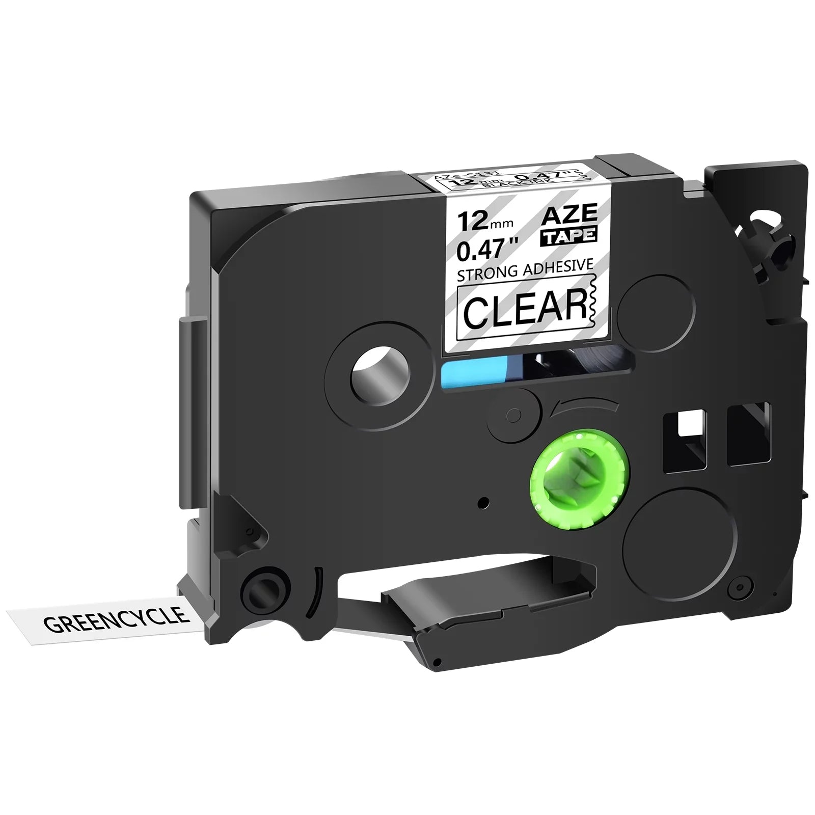 GREENCYCLE 30PK Compatible for Brother P-touch Black on Clear 12mm TZ TZe TZe-S131 TZ-S131 TZ-131 TZe-131 Extra Strength Laminated Label Tape