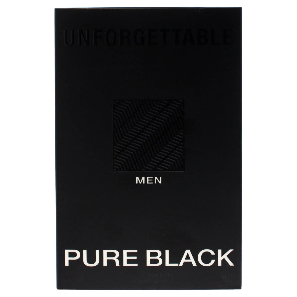 Unforgettable Pure Black by Glenn Perri, 3.4 oz EDT Spray for Men