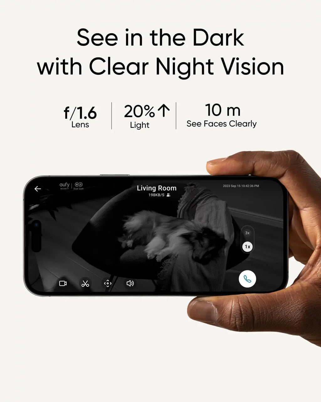 eufy Security Indoor Cam S350, Dual Cameras, 4K UHD Resolution Security Camera with 8× Zoom and 360° PTZ, Human/Pet AI, Ideal for Baby Monitor/Pet Camera/Home Security, Dual-Band Wi-Fi 6