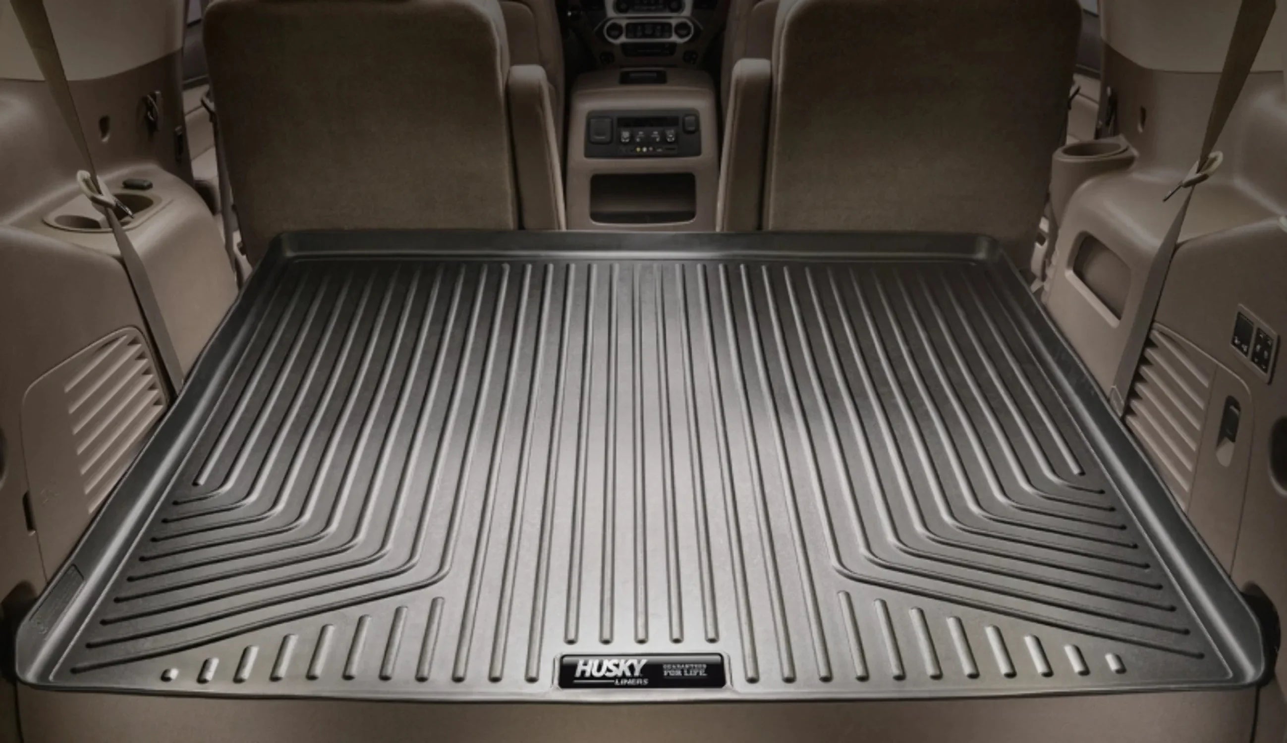 Husky by RealTruck Weatherbeater Series Cargo Liner Tan Compatible with 08-12 Ford Escape, 08-11 Mazda Tribute, 08-10 Mazda Tribute, 08-11 Mercury Mariner