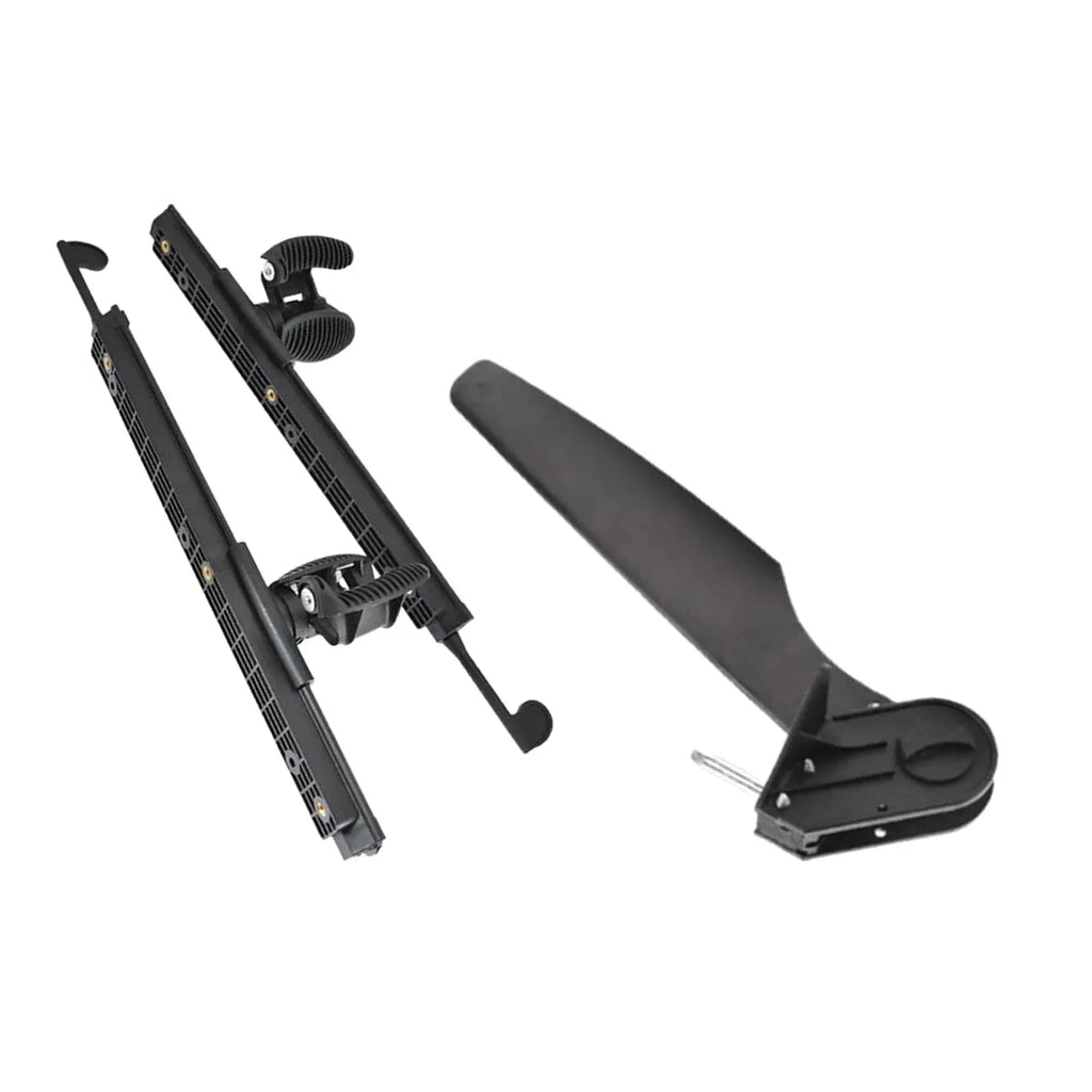 kesoto Kayak Rudder Kayak Foot Pegs Boat Tail Liquid Rudder with Foot Brace Pedals for Fishing Boat Canoeing Marine Accessories