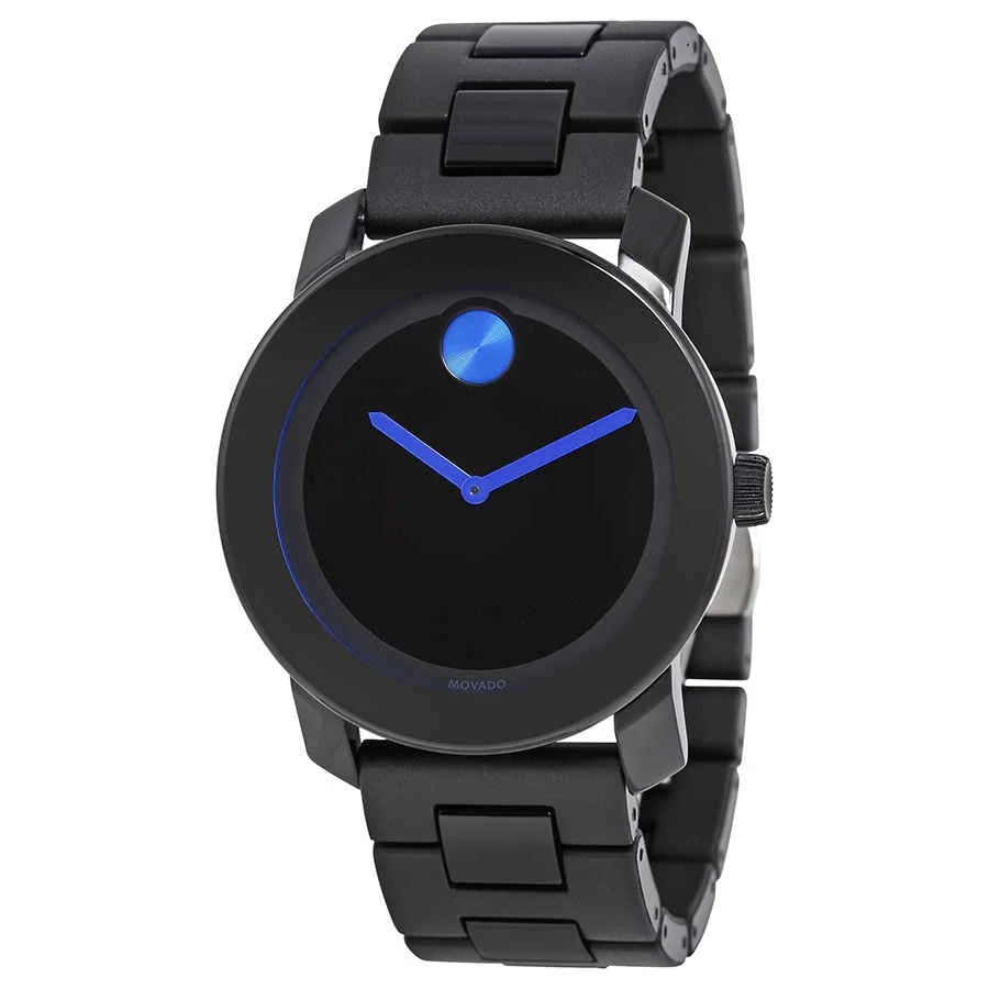 Movado Bold 42 mm Black Dial TR90/Polyurethane Stainless Steel Mens Watch 3600099