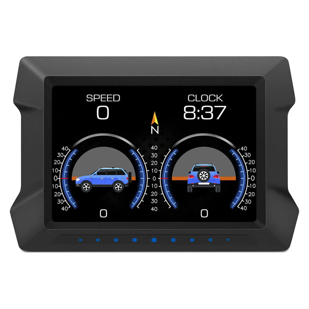 Arealer Multi-Functions Trip Computer P22 Universal Car HUD Car Gauge, OBDⅡ Diagnostic and Slope Meter Digital Speedometer Driving Computer Overspeed for All Vehicles
