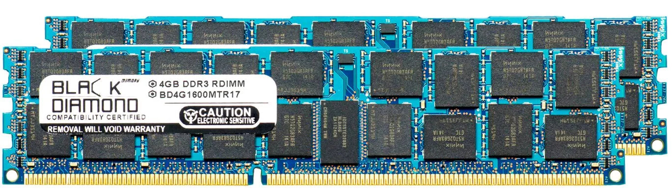 8GB 2X4GB Memory RAM for Compaq Z Series Workstations Z620 Workstation DDR3 ECC Registered RDIMM 240pin PC3-12800 1600MHz Black Diamond Memory Module Upgrade