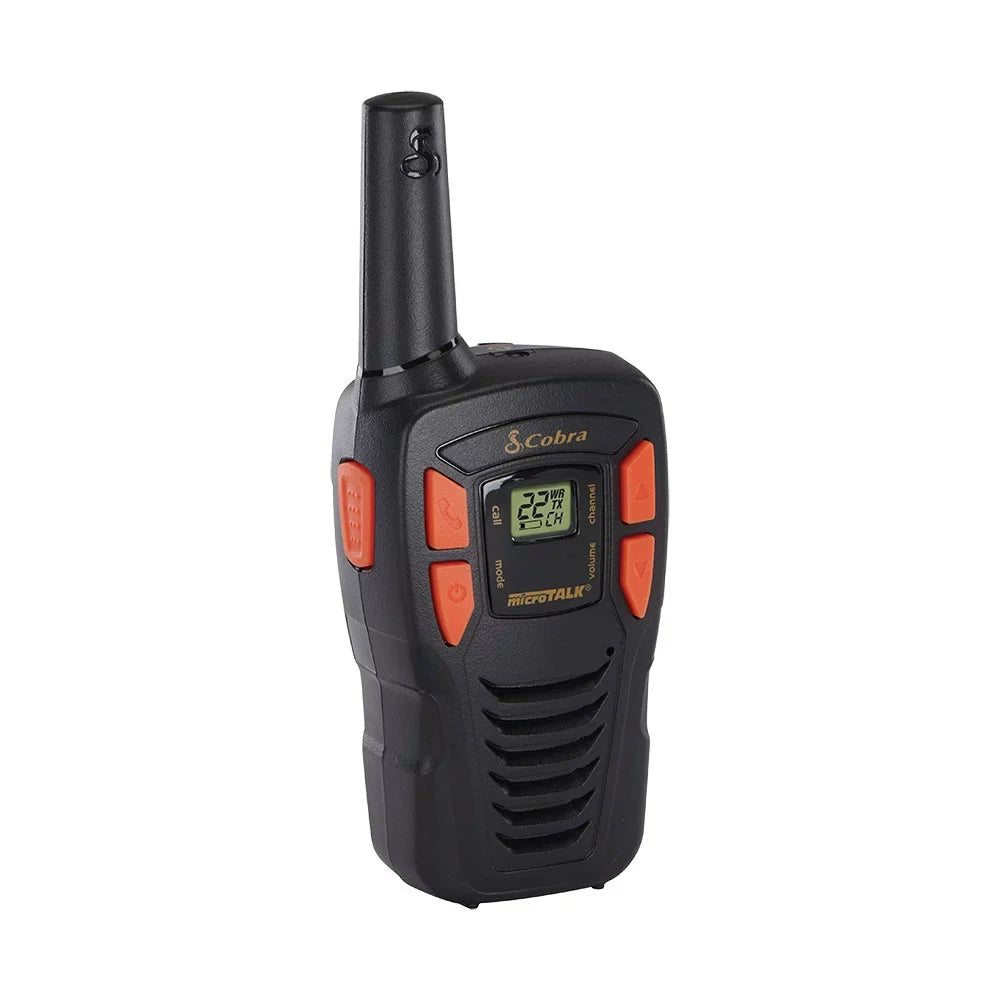 Cobra ACXT145 Compact Walkie Talkies for Adults - Rechargeable, Lightweight, 22 Channels, Long Range 16-Mile Two-Way Radio Set