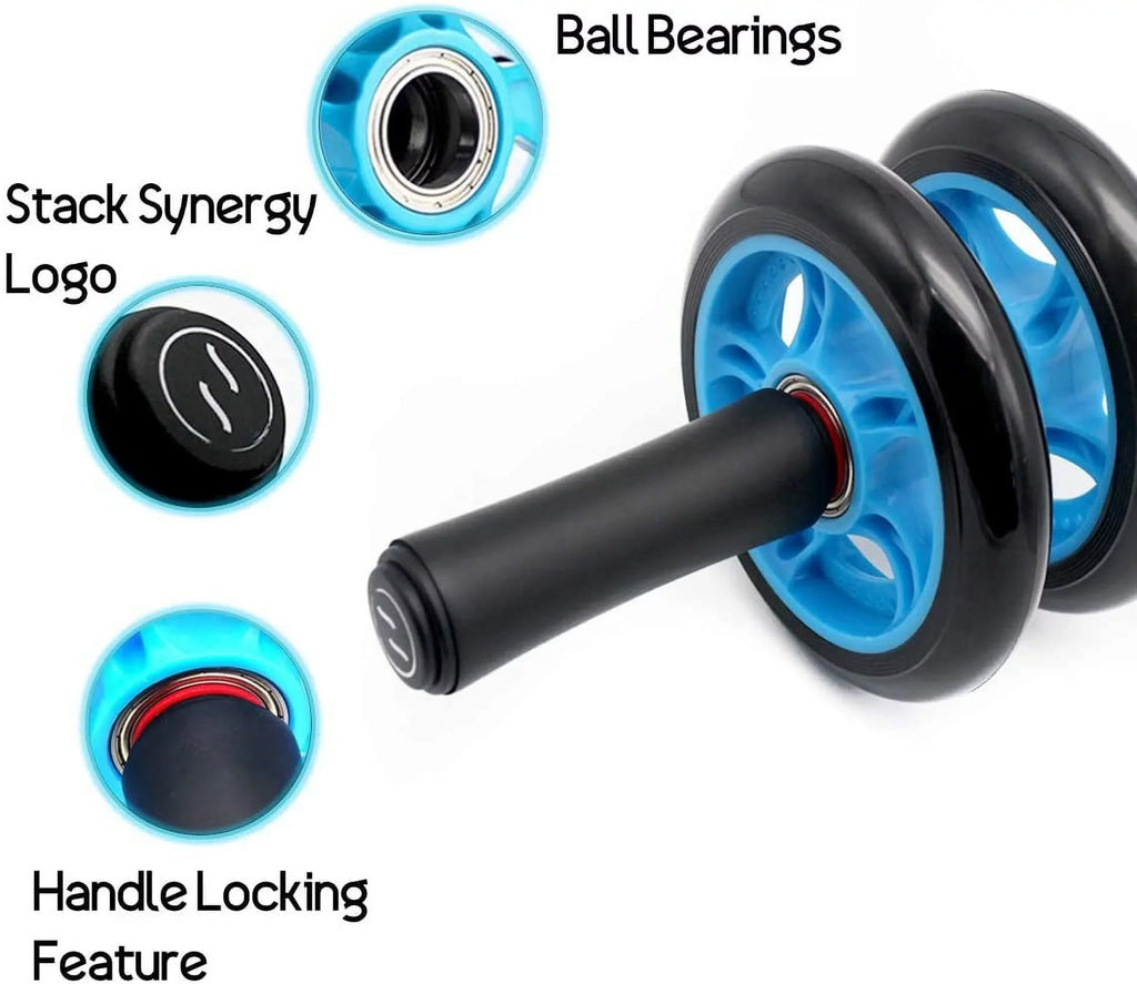 Dual AB Roller Wheel with Ball Bearings and Knee Pad