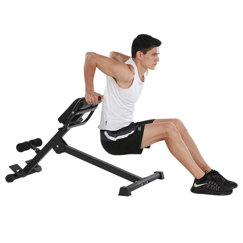 X Factor Adjustable Ab Back Core Strength Exercise Fitness Hyper Extension Roman Chair Exercise Bench Abdominal Strength Training Workout Home Gym