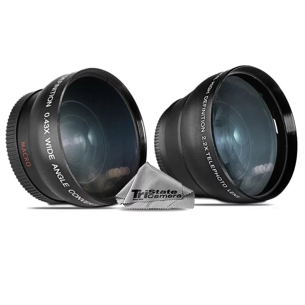 Olympus M.Zuiko Digital ED 75-300mm f/4.8-6.7 II Lens- 3 Lens Kit + Tripod + Backpack - 32GB Accessory Bundle