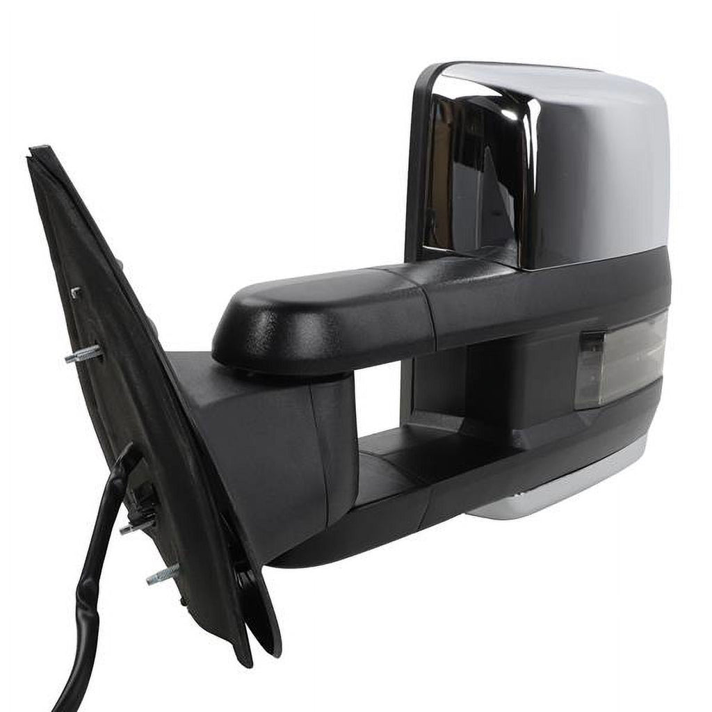 Power Heated Chrome Towing Mirrors for 07-13 Chevy Tahoe LED Signal & Backup Lamp