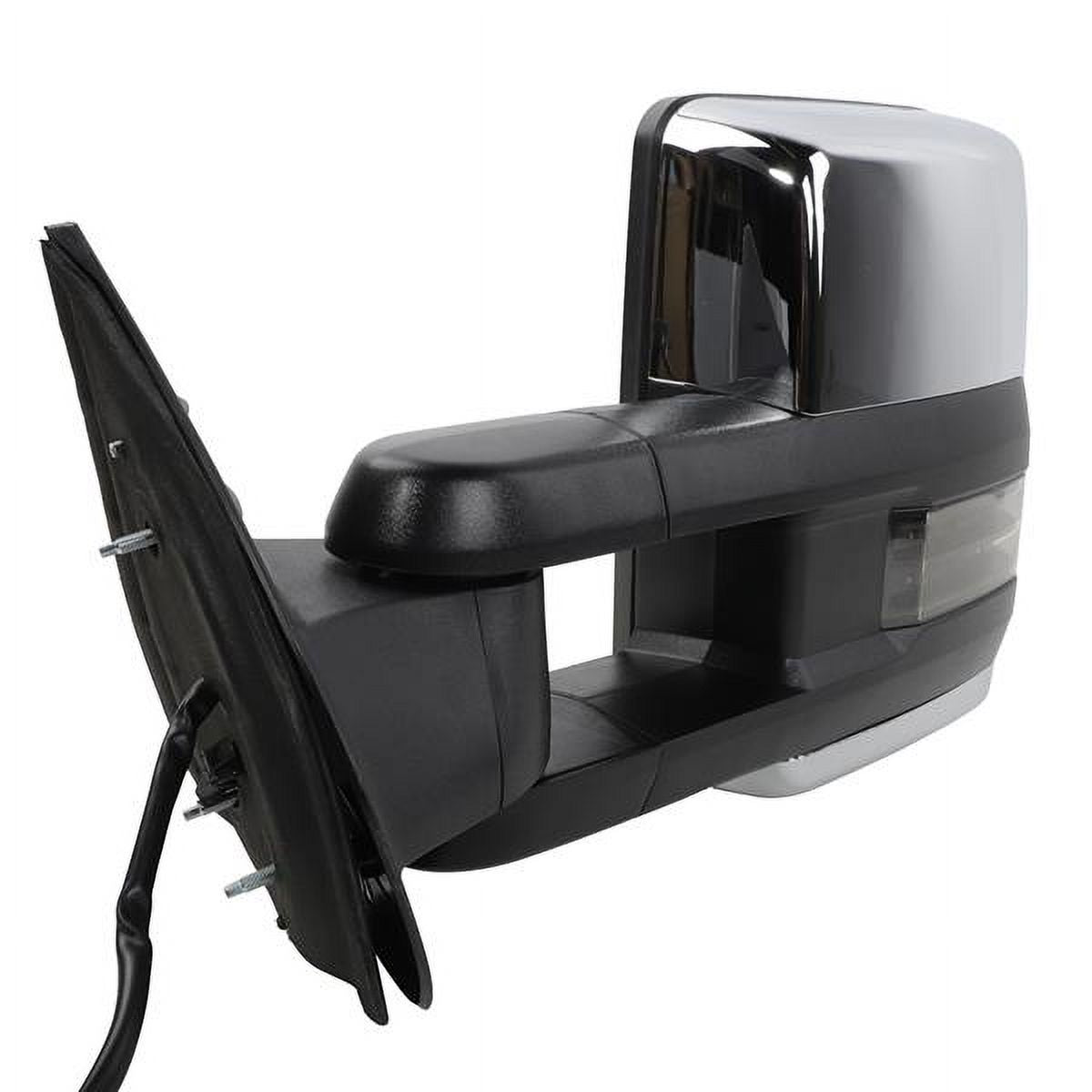 Power Heated Chrome Towing Mirrors for 07-13 Chevy Tahoe LED Signal & Backup Lamp