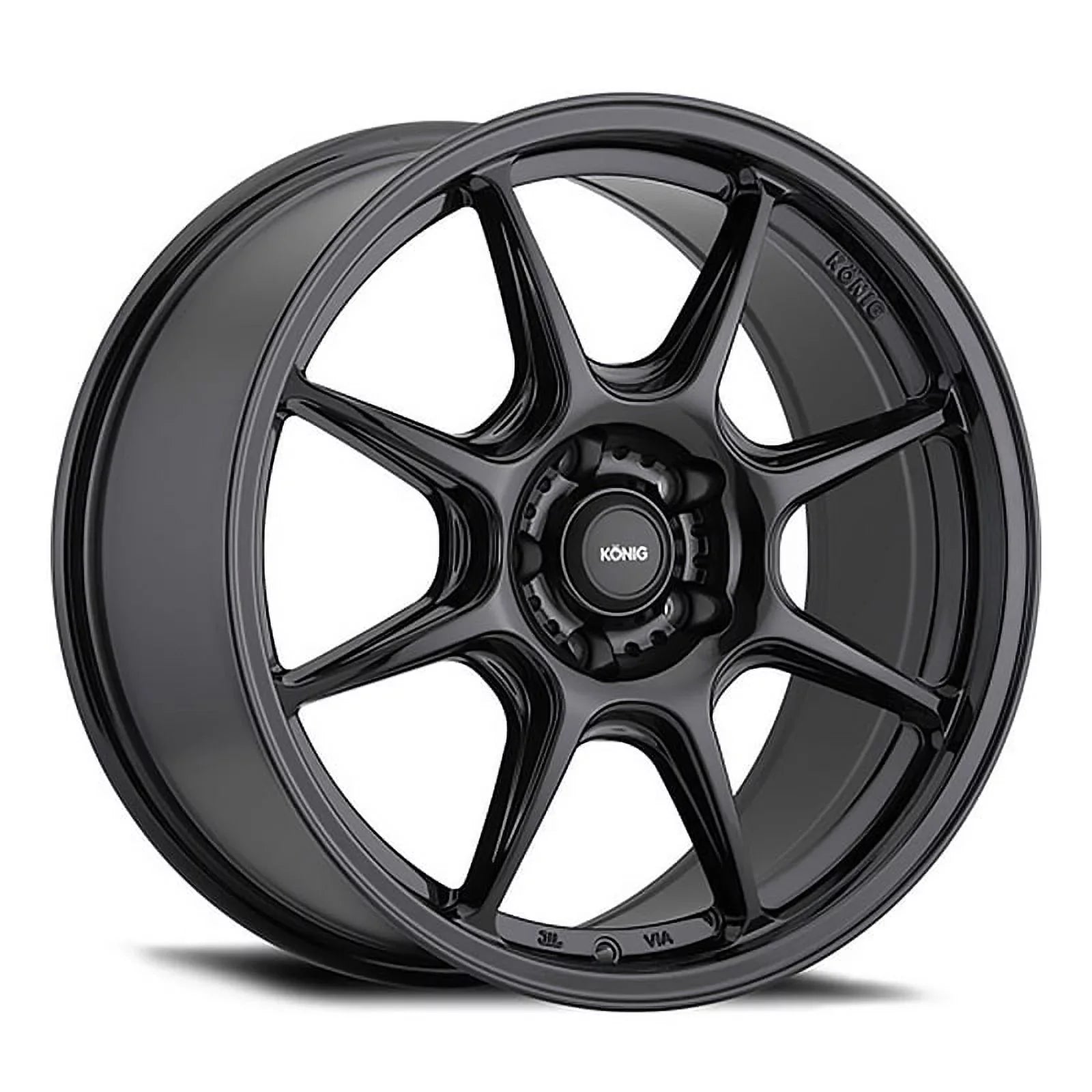 Konig 102B Lockout 17x8 5x112 +43et Gloss Black Wheel