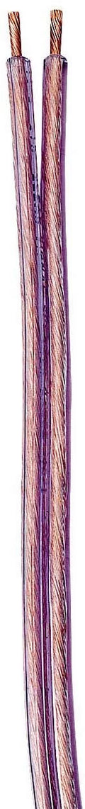Coleman Cable 94612 12/2 Premium Parallel Zip Speaker Cable, 150-Volt 12-AWG 2-Conductor 250-Feet Spool, Clear