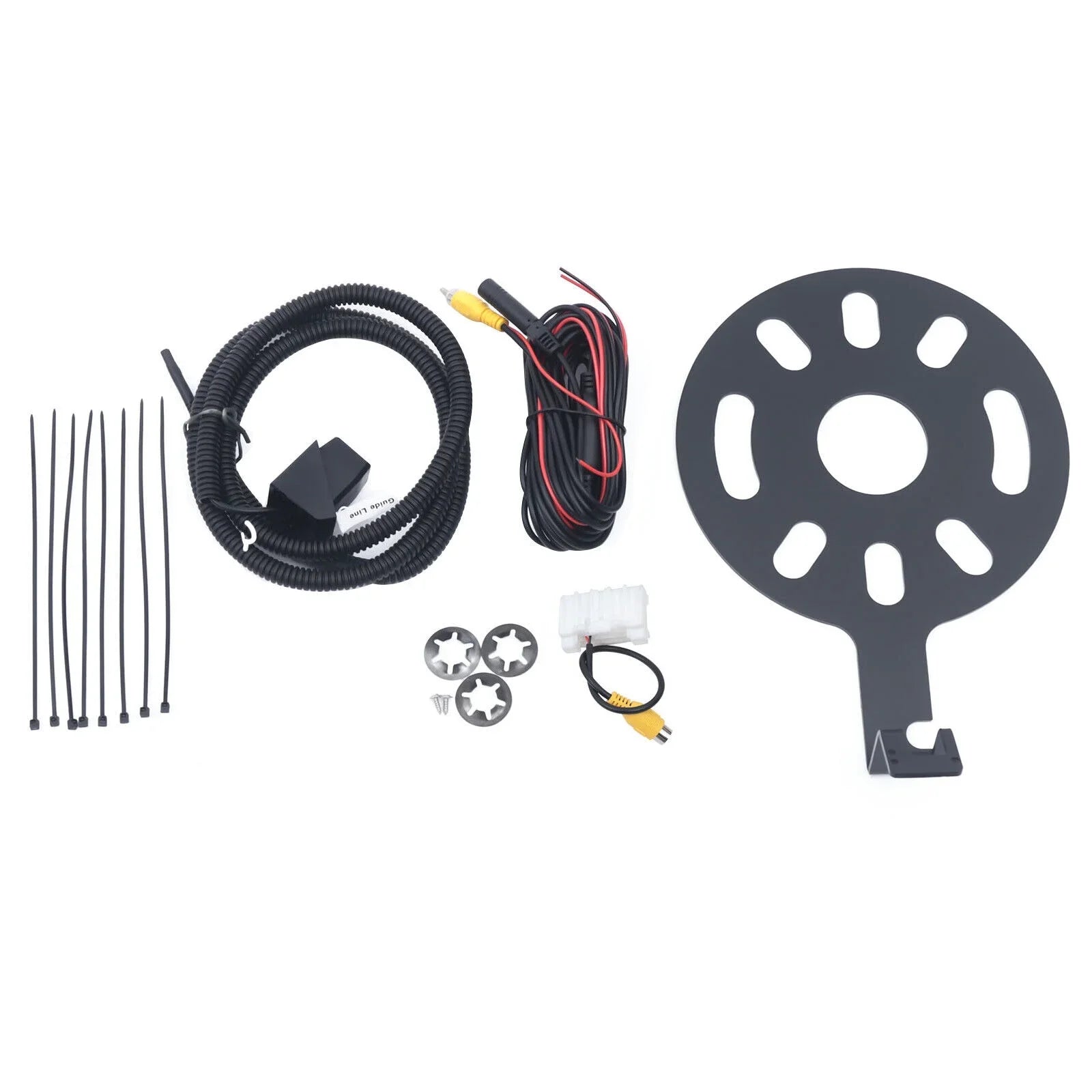 Rear View Backup Camera Kit for Jeep Wrangler JK 2007-2018 w/ Spare Tire Bracket