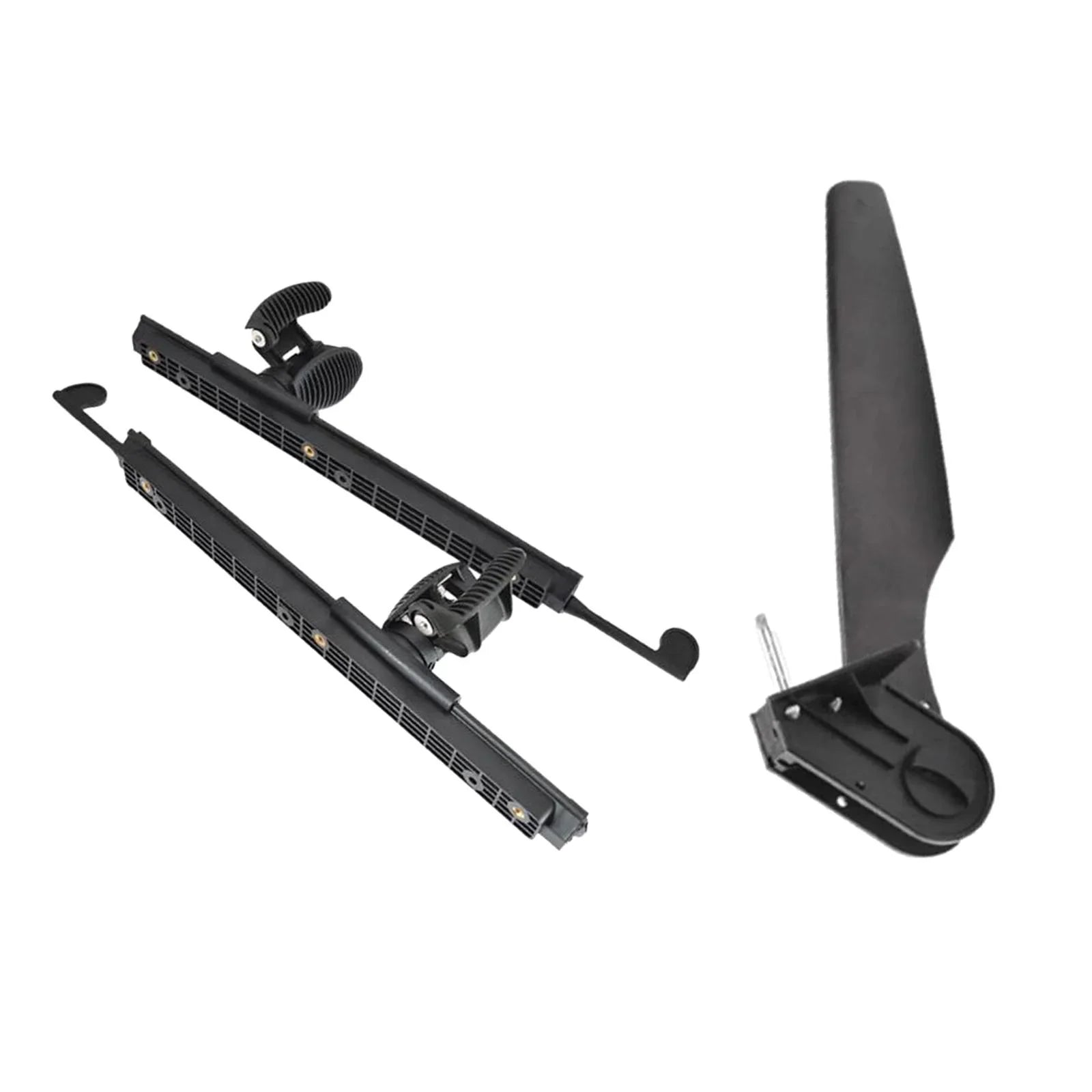 kesoto Kayak Rudder Kayak Foot Pegs Boat Tail Liquid Rudder with Foot Brace Pedals for Fishing Boat Canoeing Marine Accessories