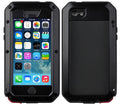 Gorilla Glass Aluminum Metal iPhone 6 Plus Case (Black) Heavy Duty Military Grade Shockproof and Scratch Resistant Protection, Rugged Outdoor Travel