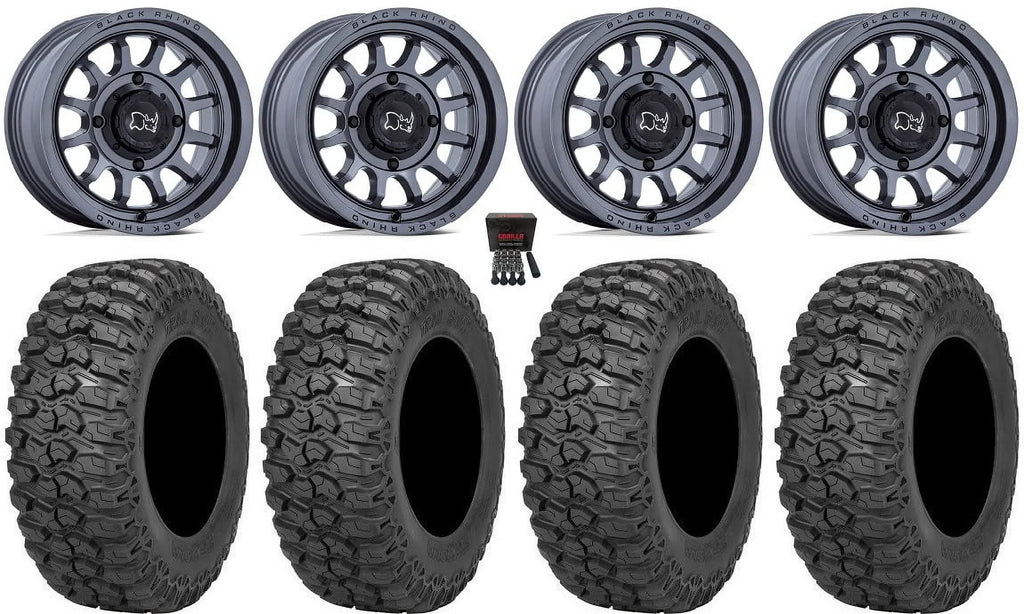 Black Rhino Rapid 14" Wheels Gm 30" Trail Saw 2.0 Tires Sportsman RZR Ranger