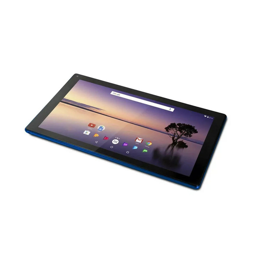 Restored Ematic 10" 16GB Quad-Core Tablet with Android 7.1 (Nougat) + Keyboard Folio Case and Headphones (EGQ235SKBU) (Refurbished)