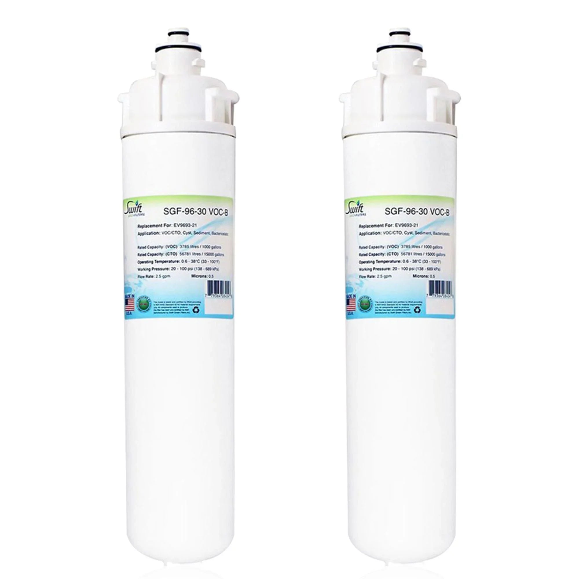 Swift Green Filters SGF-96-30 VOC-B Compatible Commercial Liquid Filter for EV9623-21, Made in USA (Pack of 2)