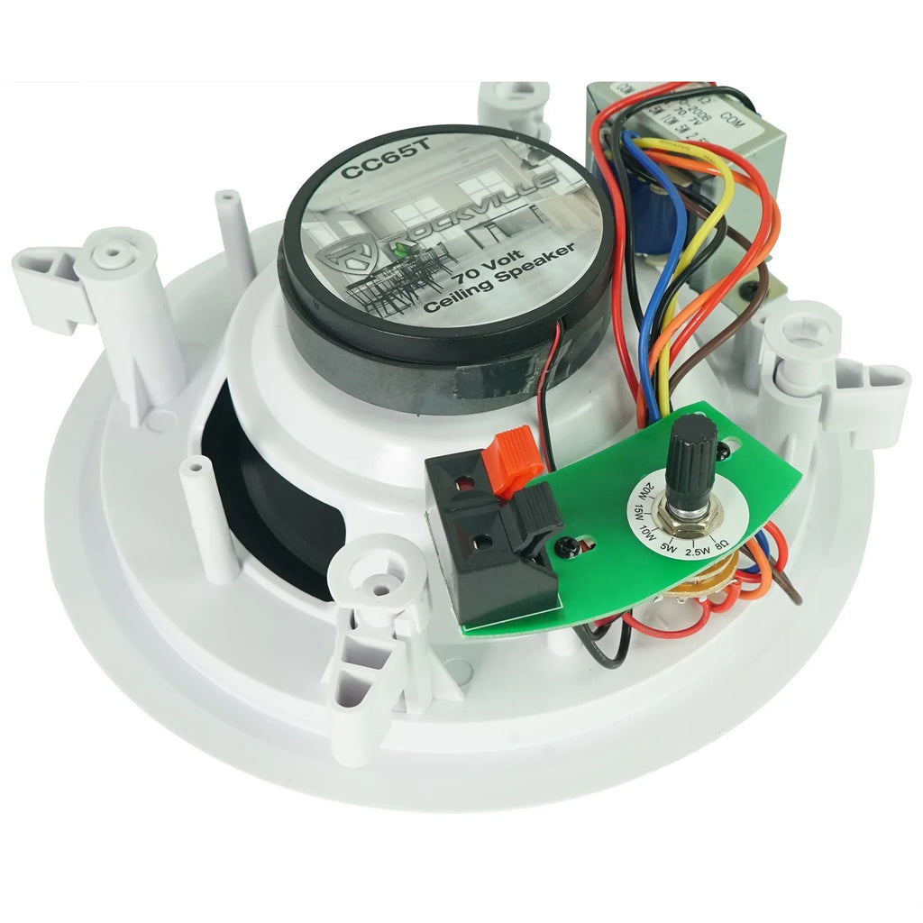 6-Zone Home Audio Receiver+(6) 3.5" White Cube+(2) JBL Pendant+Ceiling Speakers