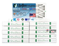 Glasfloss Air Filter 10x25x2 - 2" MERV 10 - (Pack of 12) - Pleated AC or HVAC Air Filter - Furnace Air Filter - Home or Office - Made In The USA.